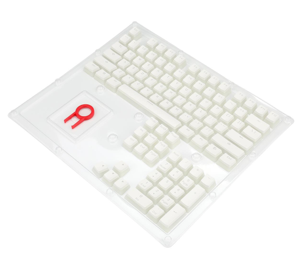 REDRAGON PBT Doubleshot keycaps (białe) A130 White - 1247527 - zdjęcie